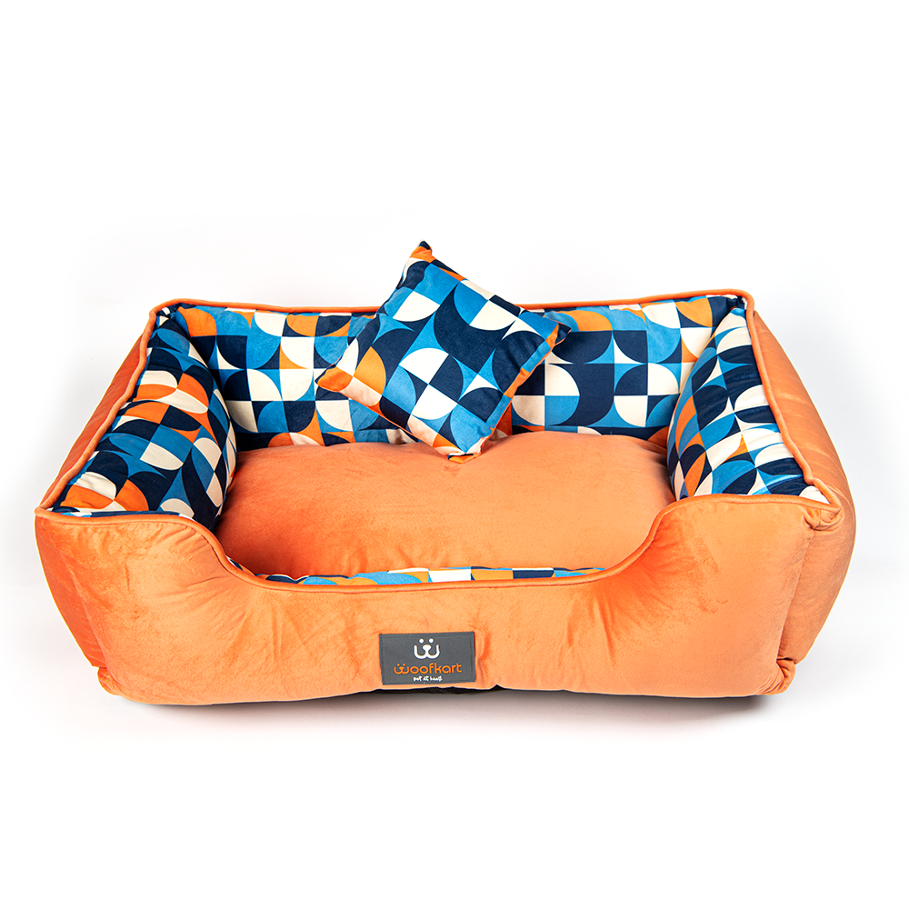 Circles Printed Dog Lounger